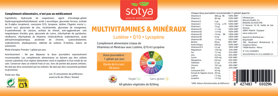 Multivitamines & Minéraux view 2